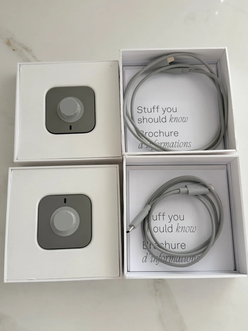Oura Gray USB-C Charger Set with Matching Docks